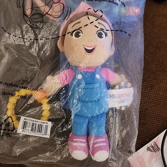 NEW Ms. Rachel Sensory Take-Along Toy Plush Doll Sealed - Picture 2 of 3